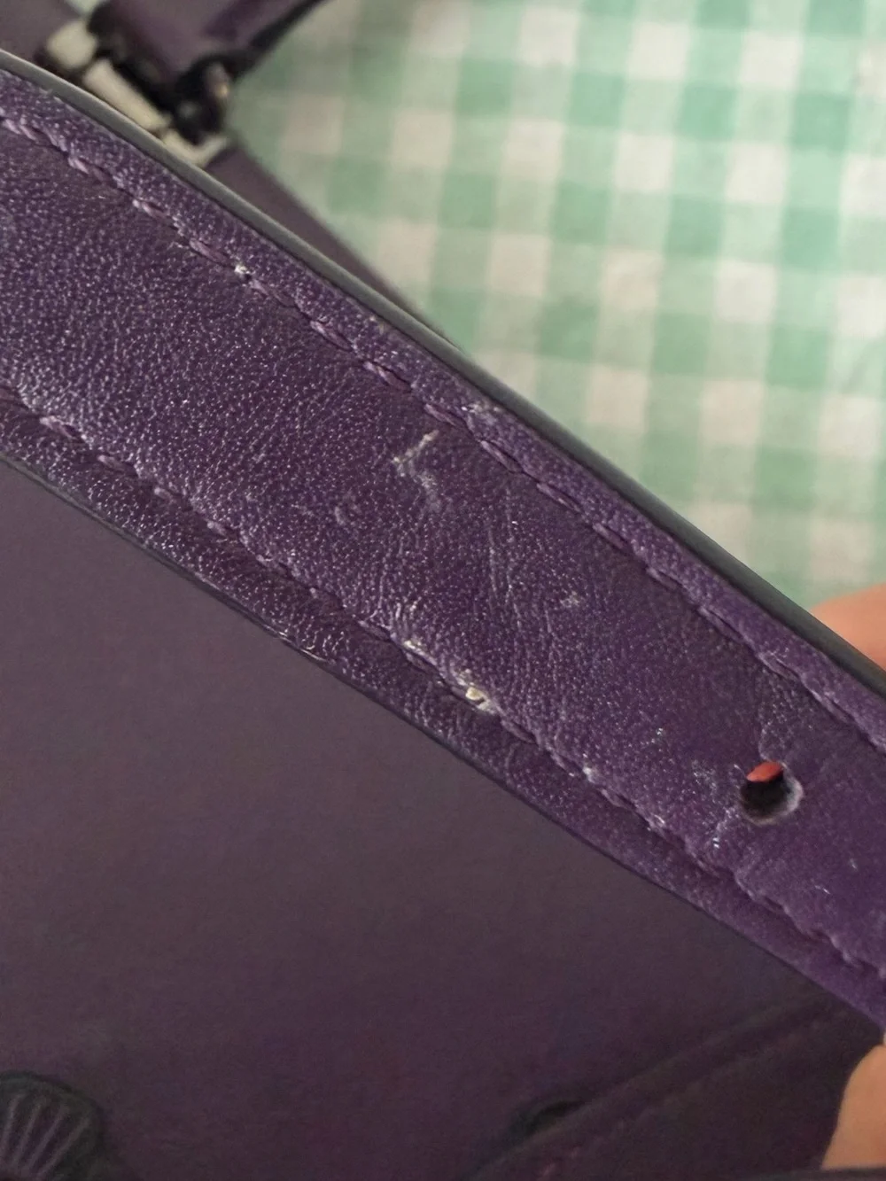 RARE Purple Coach 1941 Willow Floral Drifter Top Handle Satchel